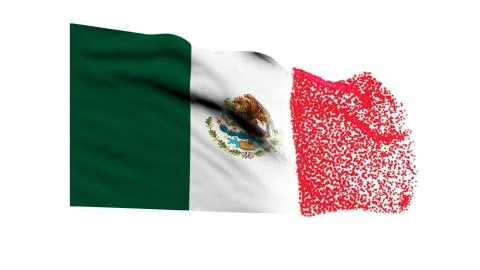 Flag of Mexico Stock Illustration