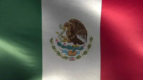 Flag of Mexico Loop Stock Footage 116894531