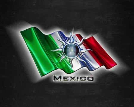 Flag Mexico quality designer flag 库存插图