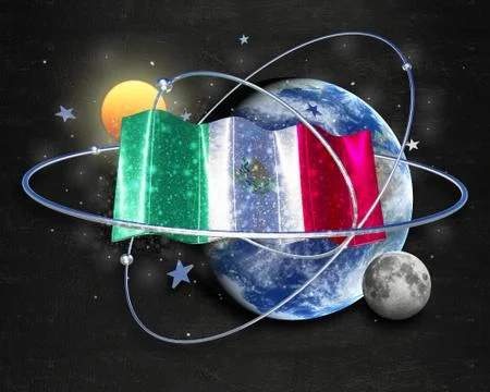 Flag Mexico quality designer flag Stock Illustration