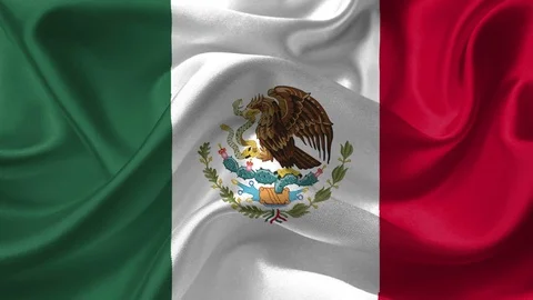 Flag of mexico waving animation	 Stock Footage 121762271