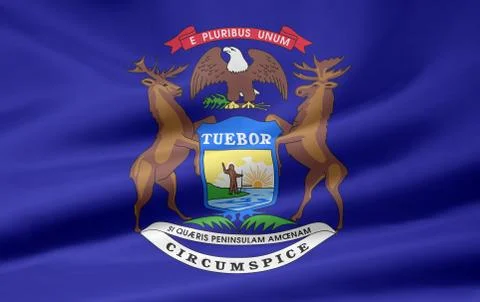 Flag of Michigan Stock Photos