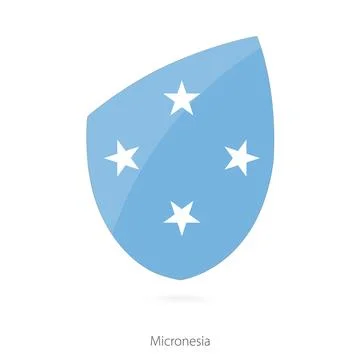 Flag of Micronesia. Stock-Illustration