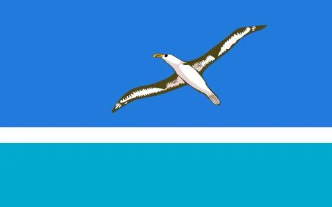 Flag of the Midway Islands. Vector illustration. World flag Stock Illustration
