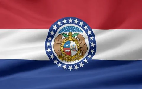 Flag of Missouri Stock Illustration