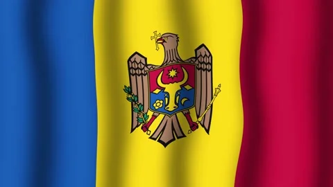Flag of Moldova Vidéo 175824934