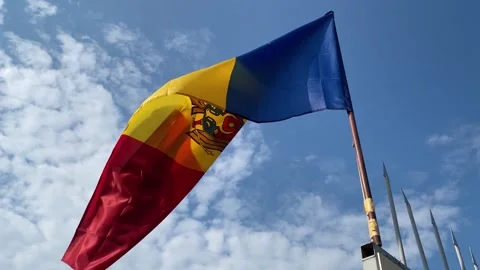 Flag of Moldova. High quality 4K resolution Stock Footage 248057539