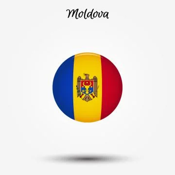 Flag of Moldova icon Stock-Illustration