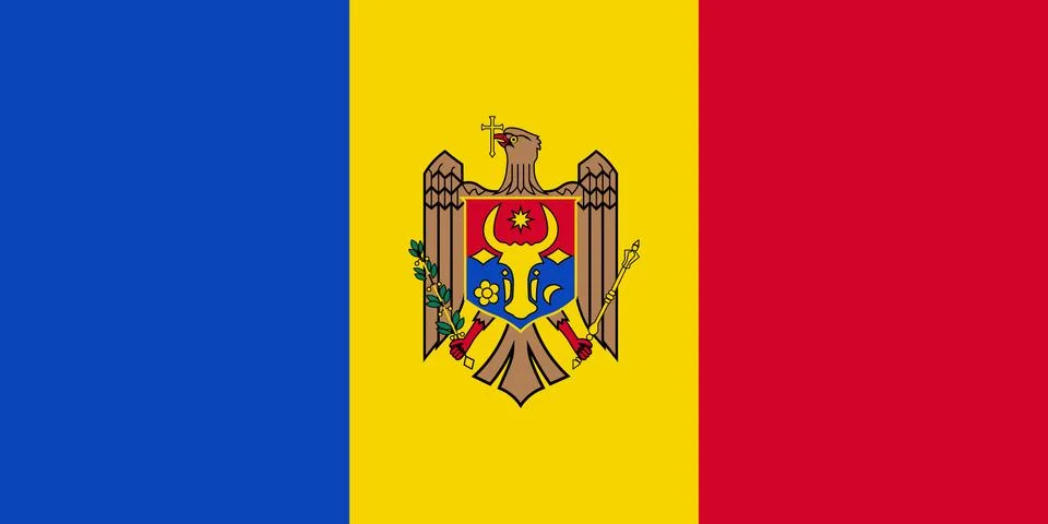 Flag of Moldova Stock-Illustration
