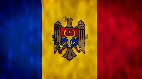 Flag of Moldova Stock Illustration