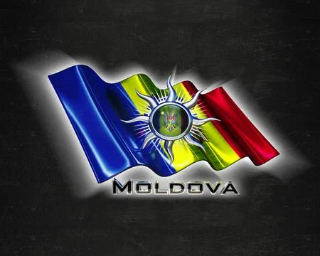 Flag Moldova quality designer flag Stock Illustration