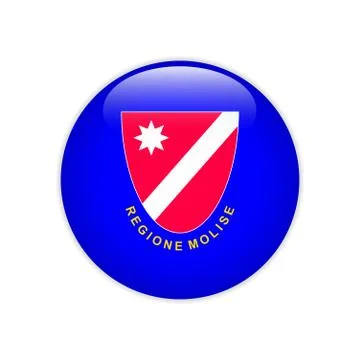 Flag Molise button Stock Illustration