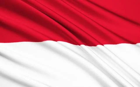 Flag of Monaco Stock Illustration