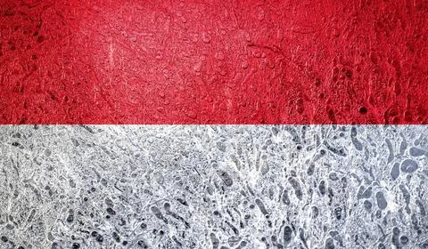 Flag of Monaco Illustrazione stock