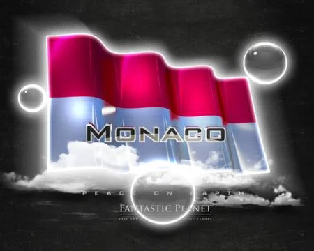 Flag Monaco quality designer flag Illustration