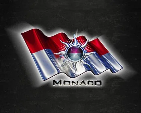 Flag Monaco quality designer flag Stock Illustration