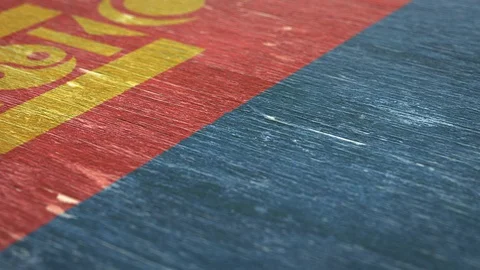 Flag Of Mongolia. 1080p, 60fps Video stock 117105698