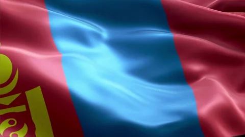 Flag Mongolia Video stock 47754253
