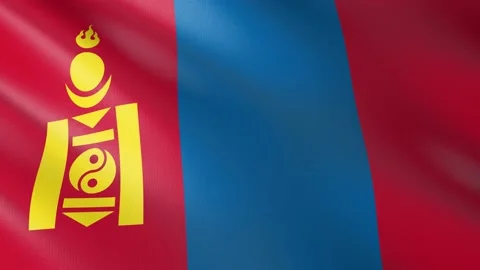 Flag of Mongolia Video stock 150484290