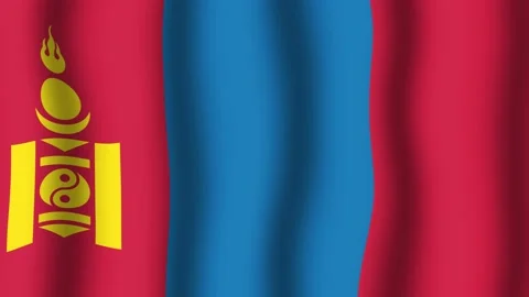Flag of Mongolia Vidéo 175824930