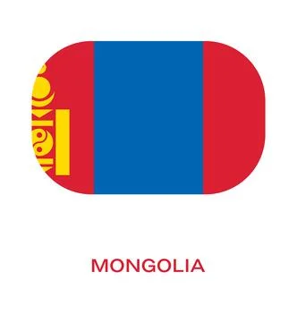 Flag Of Mongolia, Mongolia flag, National flag of Mongolia. Stock Illustration