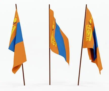 Flag of Mongolia Stock Photos