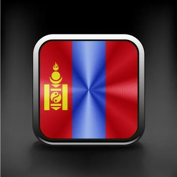 Flag Mongolia. Vector. Accurate dimensions Stock Illustration
