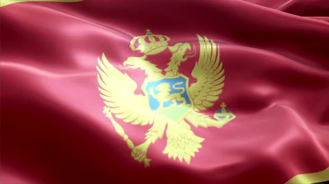 Flag Montenegro Vídeos de archivo 47754365