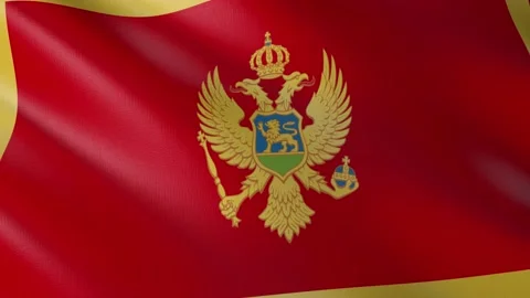 Flag of Montenegro Video stock 151513465