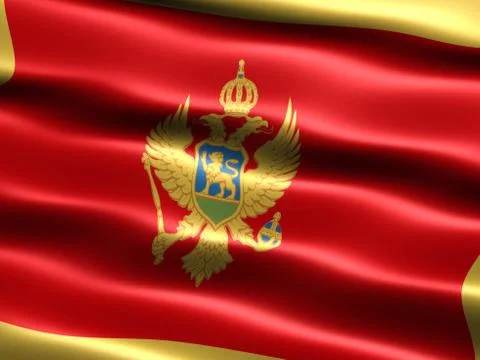 Flag of montenegro Stock Illustration