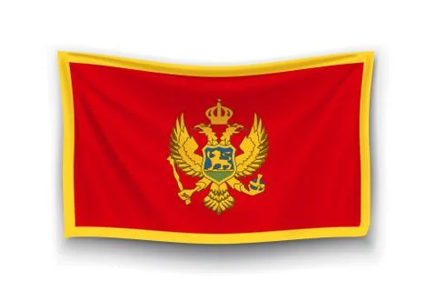 Flag of montenegro Stock Illustration