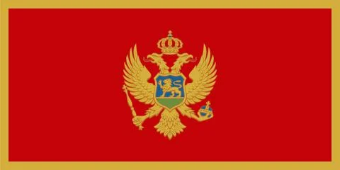 Flag of Montenegro Vector illustration Stock-Illustration