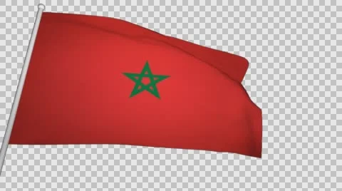 Flag Morocco Stock Footage 61148665