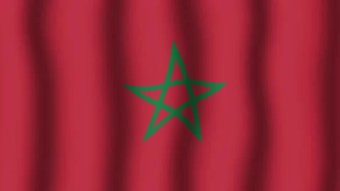 Flag of Morocco Vidéo 175837080