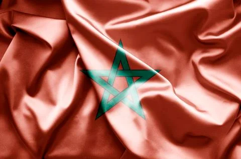 Flag of morocco Stock Illustration