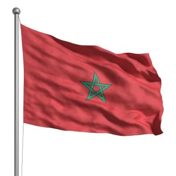 Flag of morocco Stock Illustration