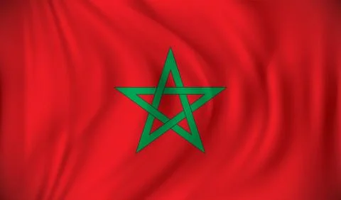 Flag of Morocco Stock Illustration