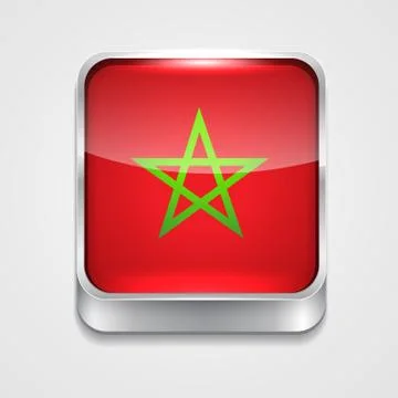 Flag of morocco Stock Illustration