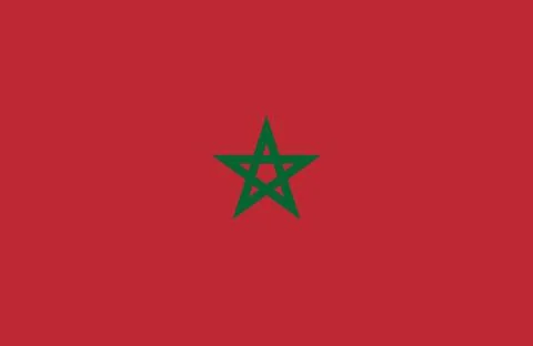 Flag of Morocco Stock Illustration