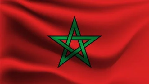 Flag of Morocco Stock Illustration
