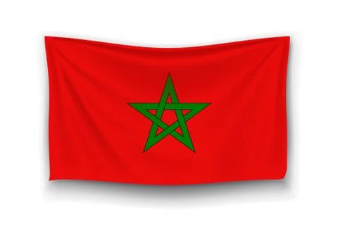 Flag of morocco Stock Illustration