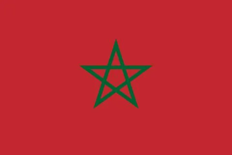 Flag of Morocco Stock Illustration