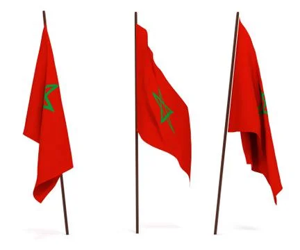 Flag of Morocco Stock Photos