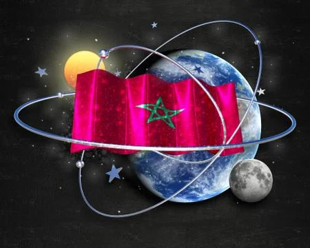Flag Morocco quality designer flag Stock Illustration
