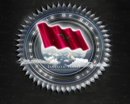 Flag Morocco quality designer flag Stock Illustration