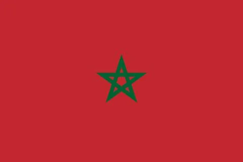 Flag of Morocco Vector illustration Stock-Illustration