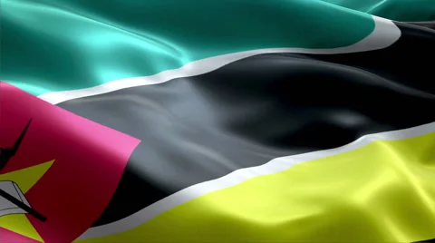 Flag Mozambique Vídeos de archivo 47754617
