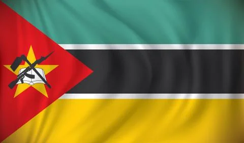 Flag of Mozambique Stock Illustration