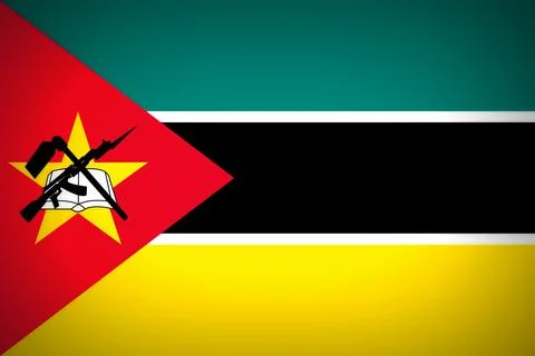 Flag of Mozambique Stock Illustration