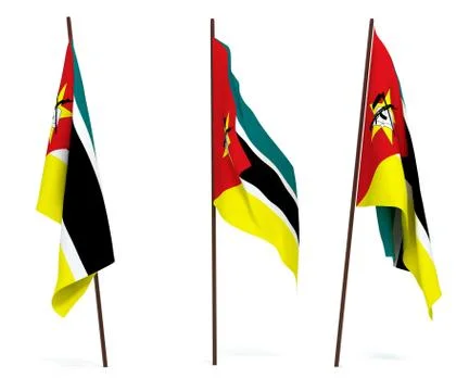 Flag of Mozambique Stock Photos